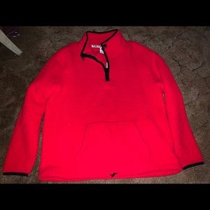 Victoria’s Secret Pink Red Sherpa Jacket pullover